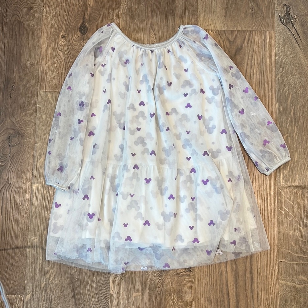 Girls Mickey Mouse Long Sleeve Dress
